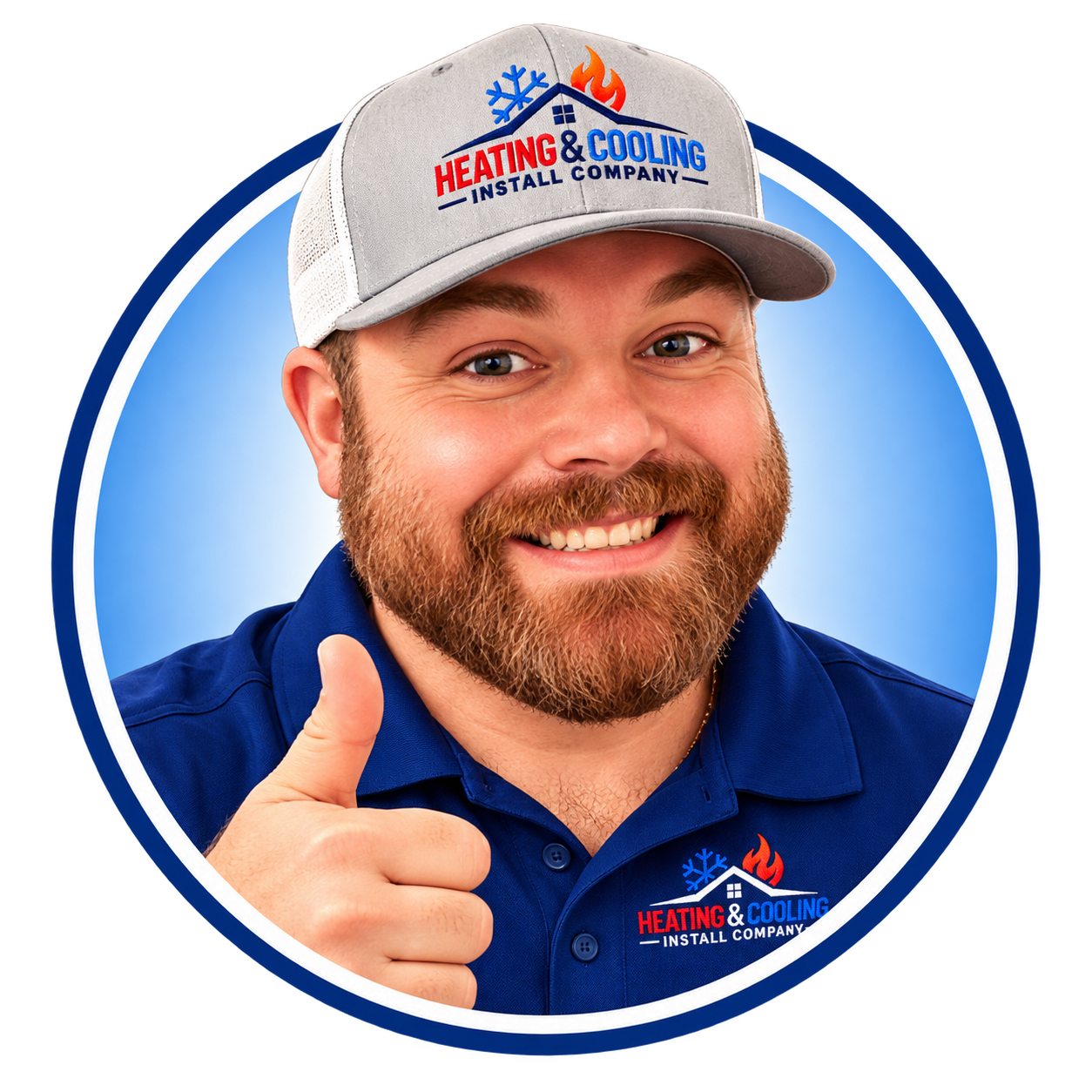 Heating & Cooling Install Company representative
